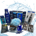 Ultimatives Pflegeset für Ihn - Nasen- & Ohrenhaarschneider, Maniküre-Set, Rasierstifte, Schwamm und mehr! Perfektes Geschenk für Geburtstage, Jubiläen und besondere Anlässe